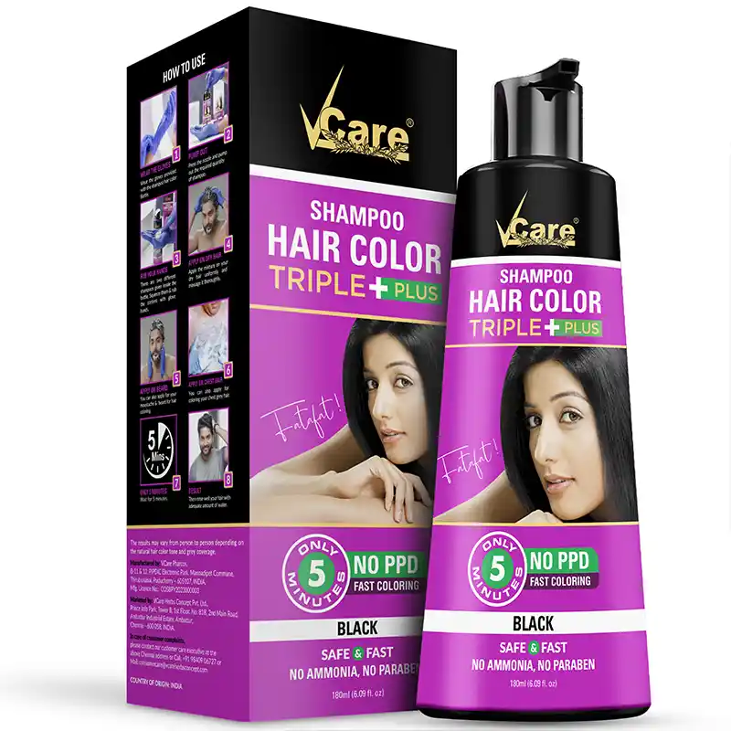 Get Black Hair in Minutes – Safe Color Shampoo for All